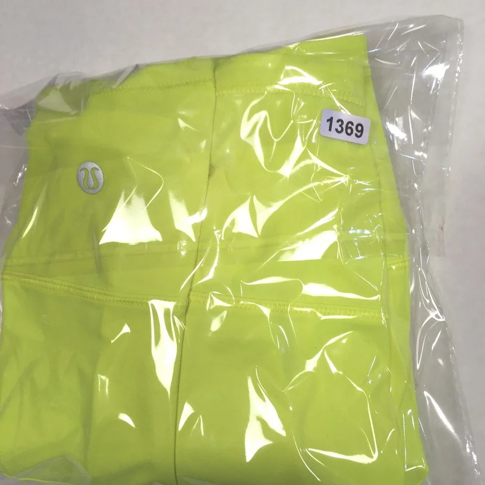 Lululemon‎ Pace Rival Skirt Skort Sz 4 Highlighter Yellow Neon Pickleball Tennis